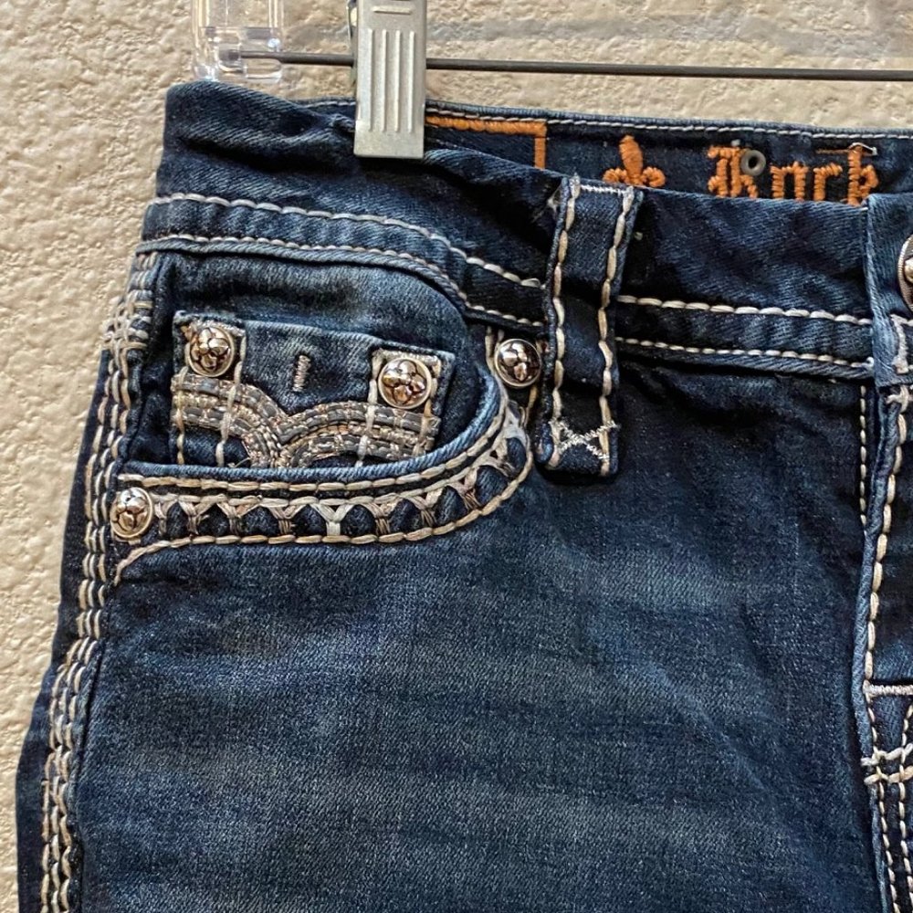 Rock Revival Embellished Straight Leg Jeans 25